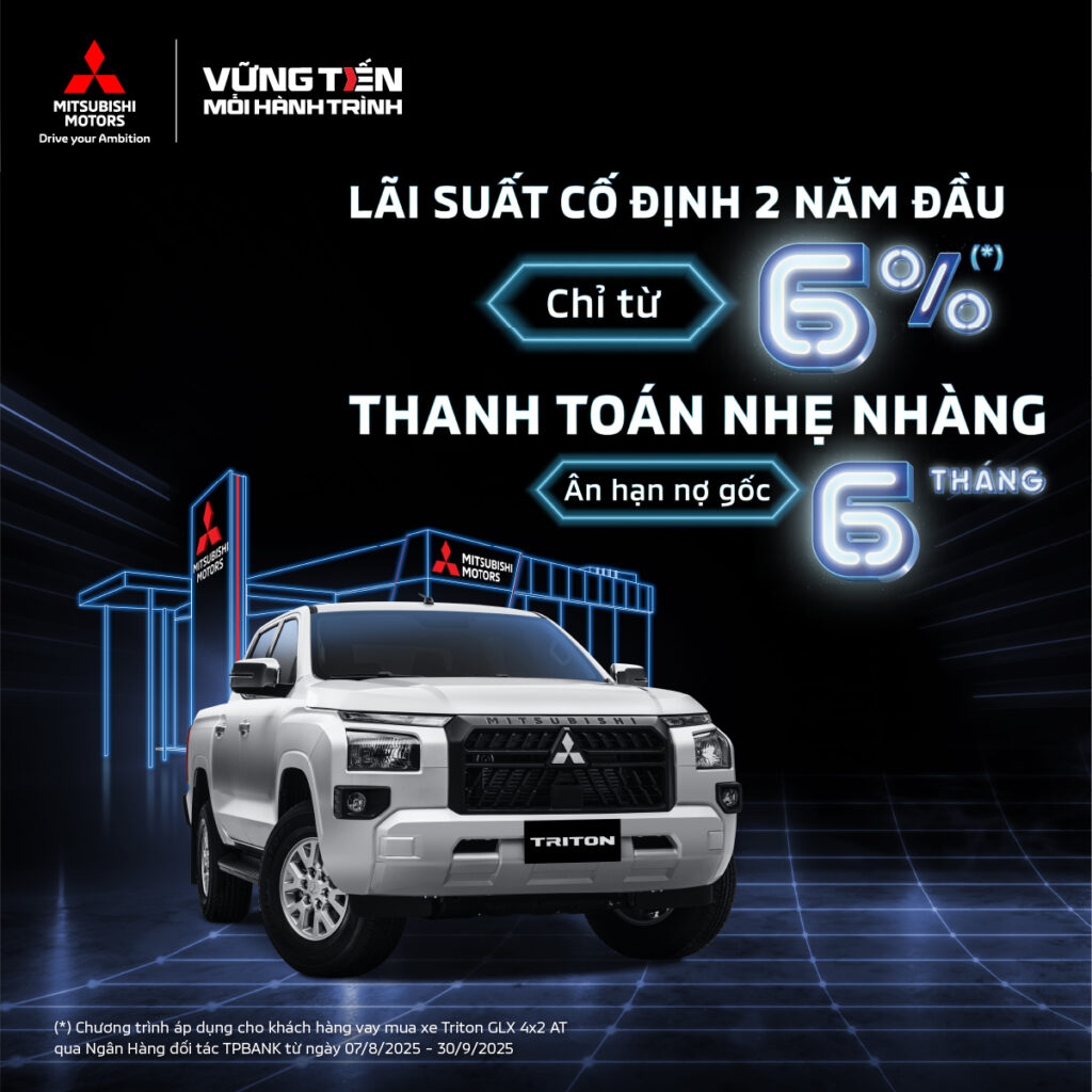 CHƯƠNG TRÌNH HỖ TRỢ TÀI CHÍNH “LÃI SUẤT ƯU ĐÃI 6% DÀNH RIÊNG CHO TRITON GLX”