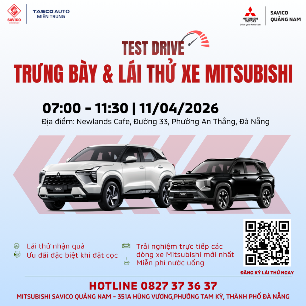 CHẠM TAY TAY LÁI – TRẢI NGHIỆM ĐẲNG CẤP CÙNG MITSUBISHI!
