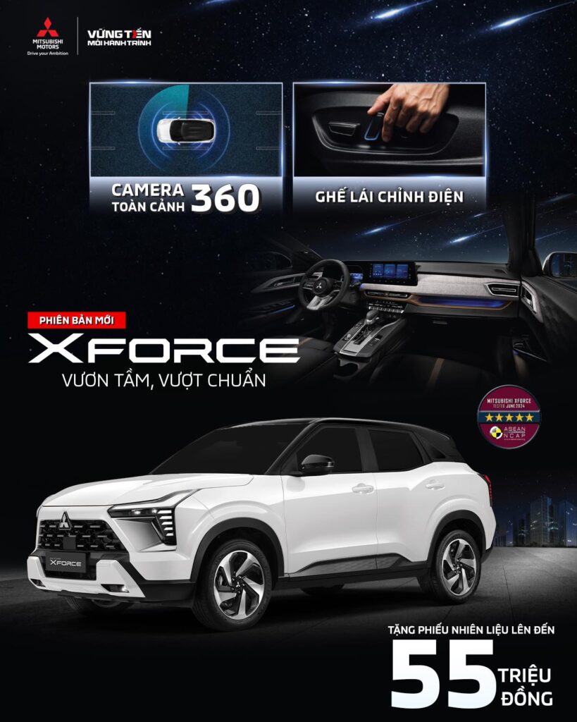 NEW MITSUBISHI XFORCE 2026 – ƯU ĐÃI ĐẾN 55 TRIỆU ĐỒNG TRONG THÁNG 5