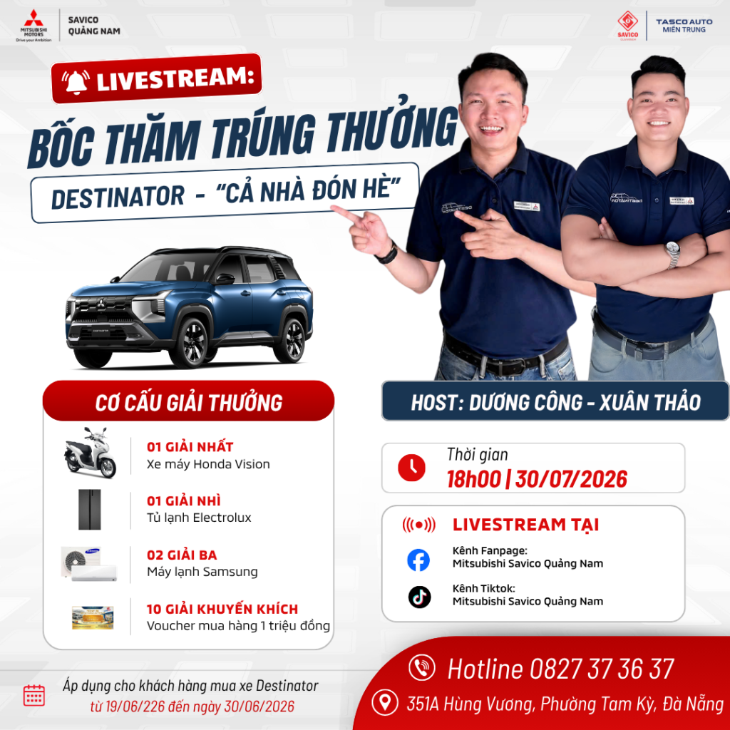 🎉 LIVESTREAM BỐC THĂM TRÚNG THƯỞNG – DESTINATOR “CẢ NHÀ ĐÓN HÈ” 🎉